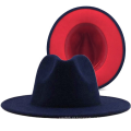 Colors de retalhos de coloração de fedora clássica com fivela de cinto